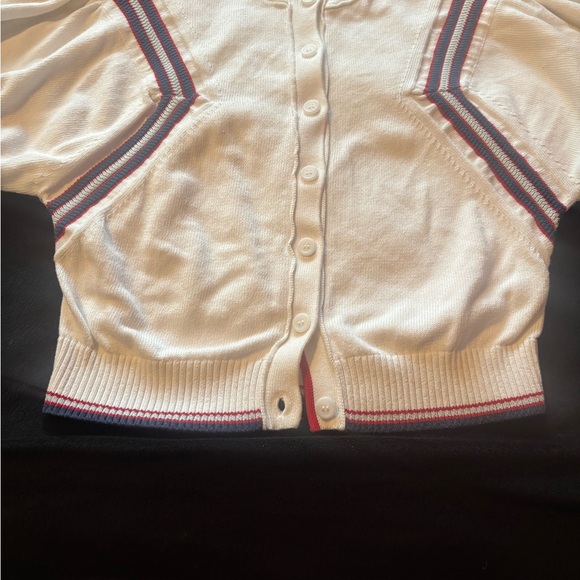 Maeve White and Navy Sweater - Picture 3 of 11